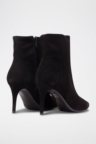 Nubuck Enkellaarzen Zwart