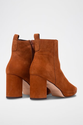 Nubuck Enkellaarzen Camel
