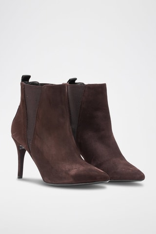 Bottines Chelsea en nubuck - Marron