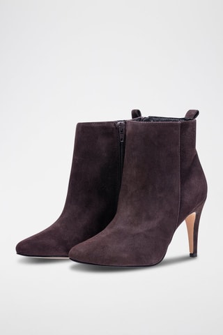 Bottines en nubuck Greta - Marron