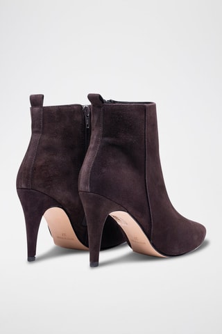 Bottines en nubuck Greta - Marron