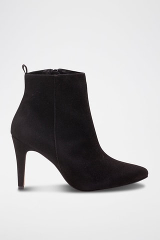 Nubuck Enkellaarzen Zwart