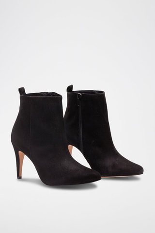 Nubuck Enkellaarzen Zwart