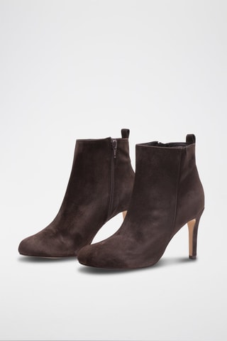 Nubuck Enkellaarzen Wanda Bruin