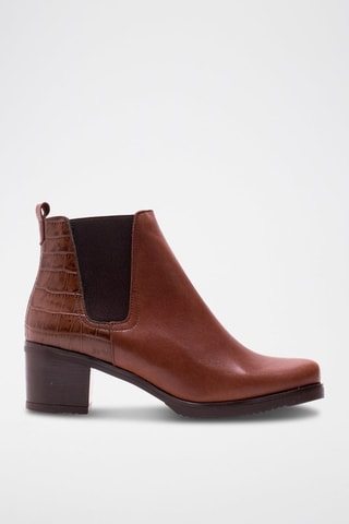 Leren Chelsea Boots Bruin