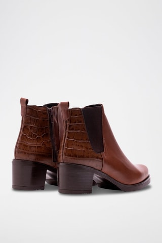 Leren Chelsea Boots Bruin