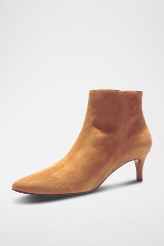 Nubuck Enkellaarzen Camel