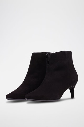 Bottines en nubuck Claudia - Noir