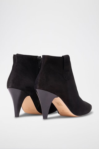 Bottines en nubuck Aurelia - Noir