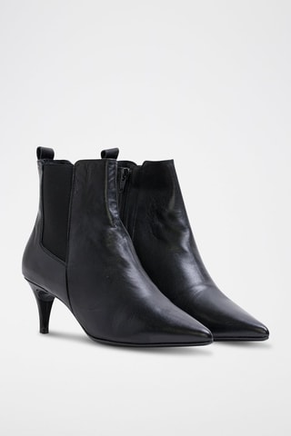 Leren Chelsea Boots CA-1653 Zwart