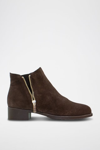 Bottines en nubuck - Marron