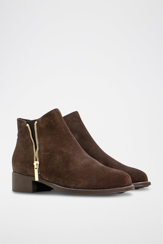Bottines en nubuck - Marron