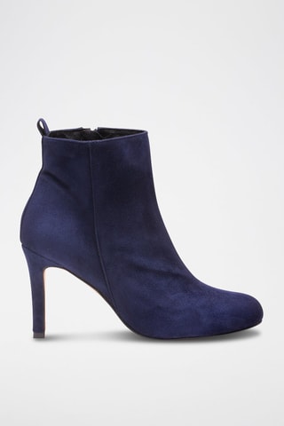 Nubuck Enkellaarzen Marineblauw