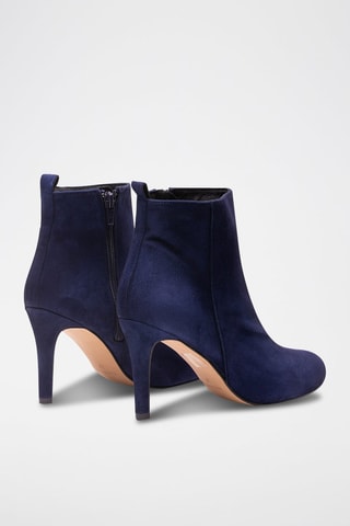 Nubuck Enkellaarzen Marineblauw