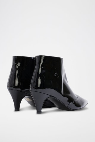 Bottines en cuir verni Carmina - Noir