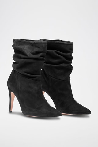 Nubuck Enkellaarzen Zwart