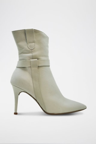 Leren Enkellaarzen Seta - Beige