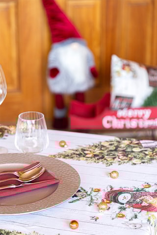 Mantel Holly joly - Blanco y marrón