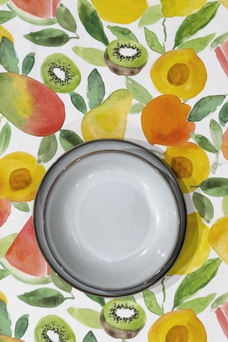 Mantel Kent Summer - Verde y naranja