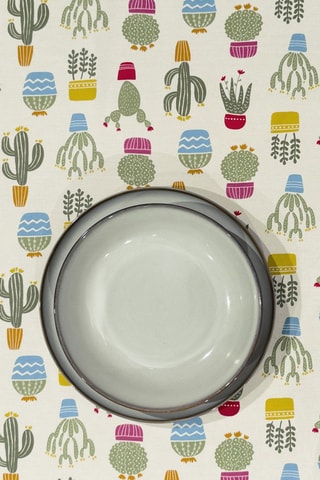 Mantel Kent Thorms - Verde y crudo