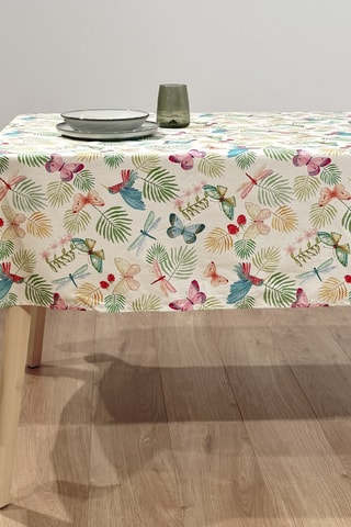 Mantel Kent Butterfly - Verde y crudo