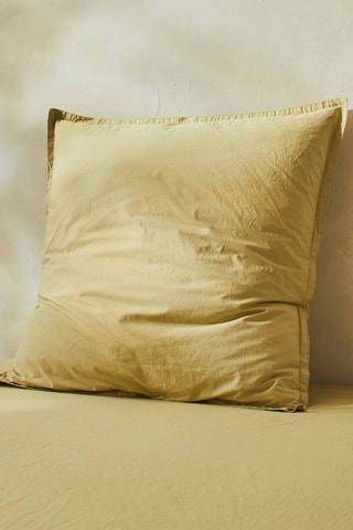 2 fundas de almohada de algodón orgánico 91 hilos/cm² Liso PB - Amarillo pastel