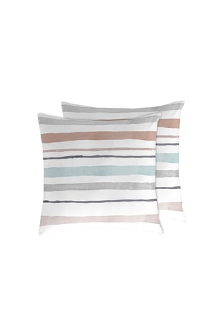 2 taies d'oreiller Ethan en coton 57 fils/cm² - Blanc