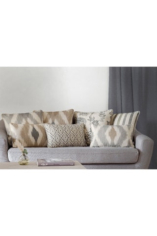 2 fundas de cojín de lino Formentera Coord - Beige y gris - 30 x 50 cm