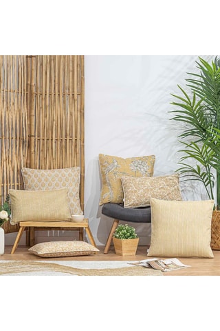 2 fundas de cojín Manacor Negativo - Amarillo - 50 x 50 cm