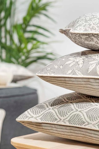 2 fundas de cojín Harrison Negativo - Gris - 30 x 50 cm