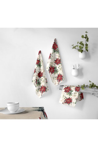 2 paños de cocina Chamonix - Rojo y verde