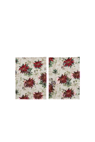 2 paños de cocina Chamonix - Rojo y verde