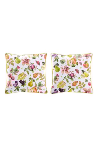 2 cojines de algodón 57 hilos/cm² Sella - Multicolor - 50 x 50 cm