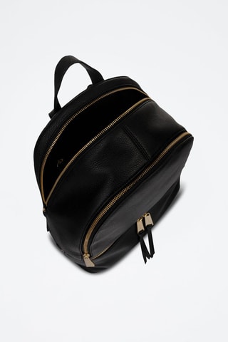 Mochila de piel - Negro