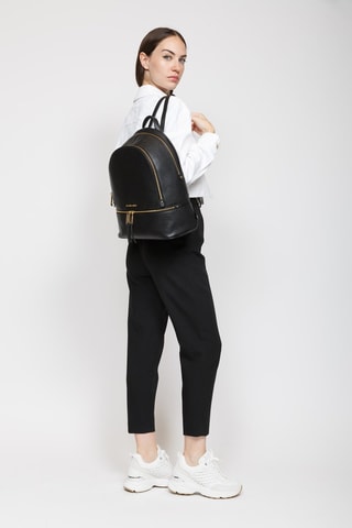 Mochila de piel - Negro