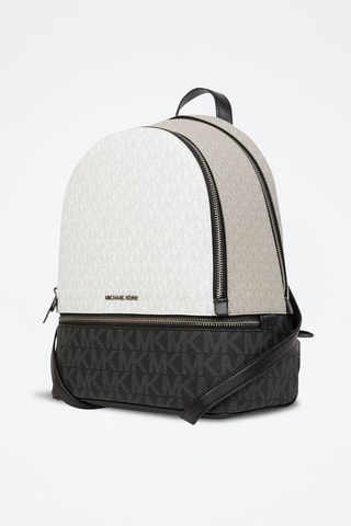 Mochila - Blanco y gris