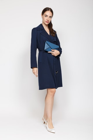 3 sobres de piel - Azul cobalto