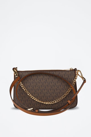 Bandolera de piel - Marrón