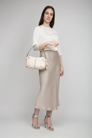 Bolso de piel - Crema