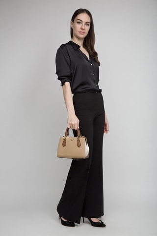 Bandolera de piel - Camel