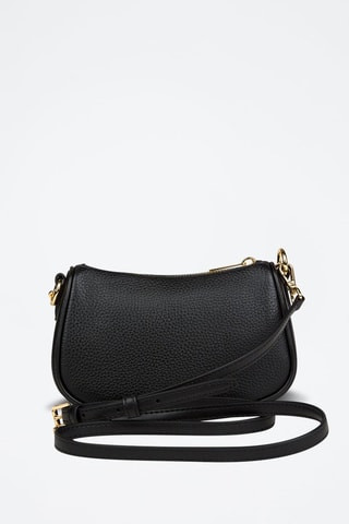 Bandolera de piel - Negro