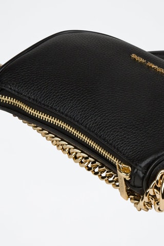 Bandolera de piel - Negro