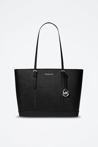 Bolso shopper de piel - Negro