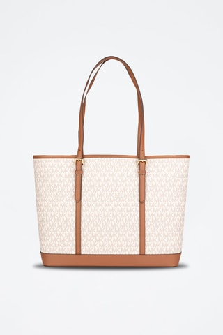 Bolso shopper - Beige y marrón