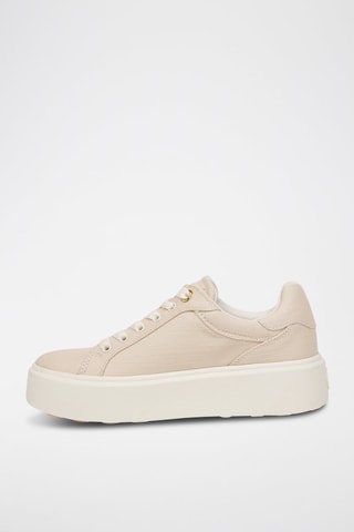 Zapatillas con plataforma - Beige