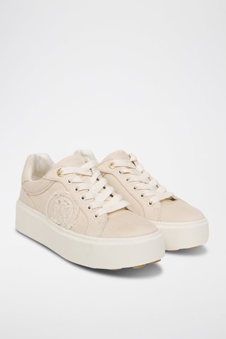 Zapatillas con plataforma - Beige