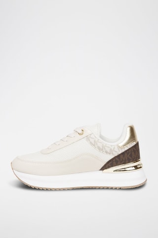 Zapatillas con plataforma - Marrón y crudo