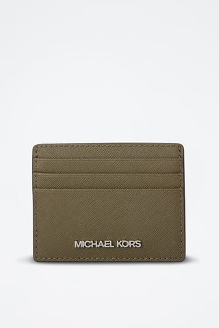 Tarjetero de piel - Verde oliva