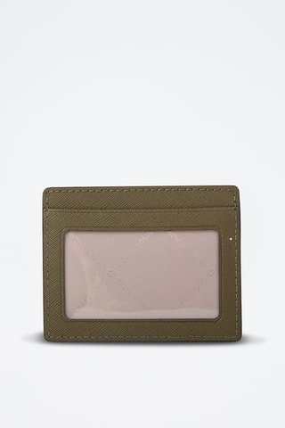 Tarjetero de piel - Verde oliva