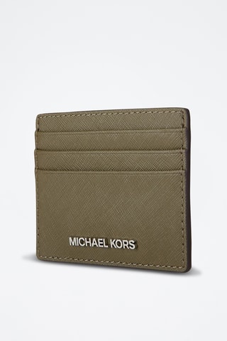 Tarjetero de piel - Verde oliva